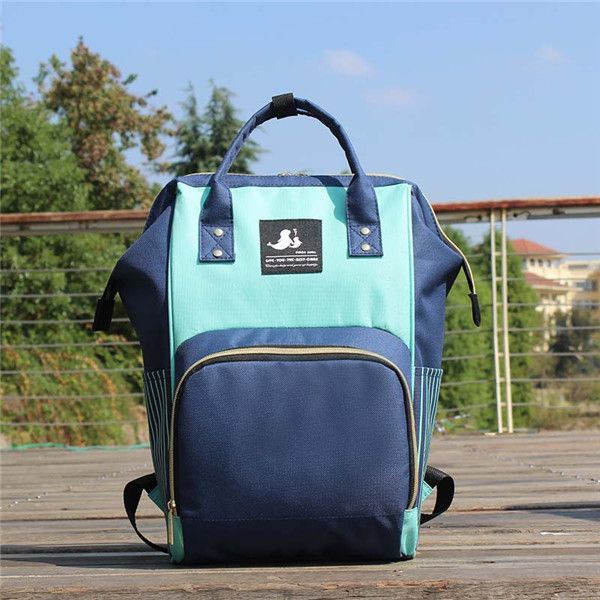 

hh new pure color maternity diaper backpack large volume outdoor travel storage bags mommy backpacks organizer nylon nappy bags