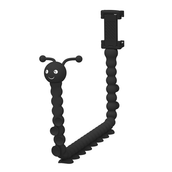 

4fre3e42suction cute worm lazy phone holder rk-l99 selfie stick for mobile car phone holder