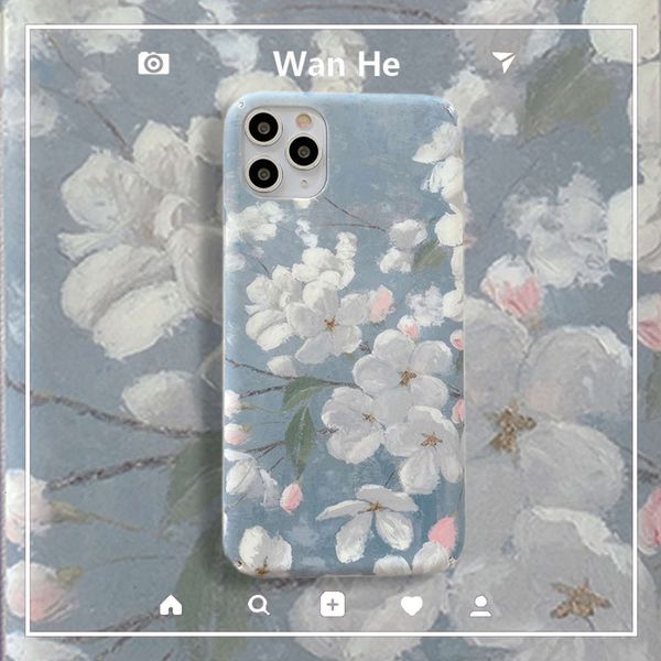 

graffiti stubborn crane style oil painting flower 6s mobile phone 6plus hard shell 7 men's 8plus frosted 11promax protective cover xr
