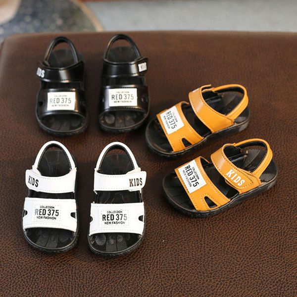 

sandals summer 1-3 baby boys' non slip soft sole 3-6 years old toddlers middle school children's beach sho, Black;red