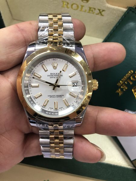 

with original box luxury watch 41mm president datejust 116334 sapphire glass asia 2813 movement mechanical automatic christmas presents, Slivery;brown
