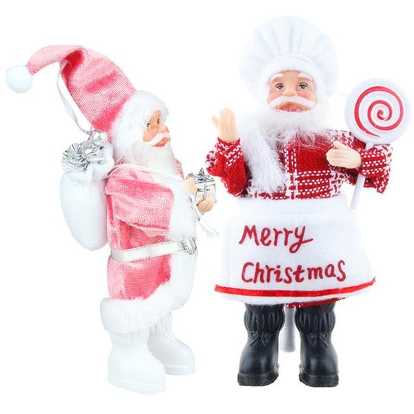 

2pcs christmas santa clause decoration santa clause doll decorative lovely christmas santa clause ornaments cute dolls pendants jllazp