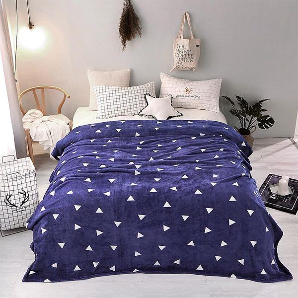 

blanket for bed comfortable soft single layer flannel fleece blanket home travel sofa rest throw blankets home textiles