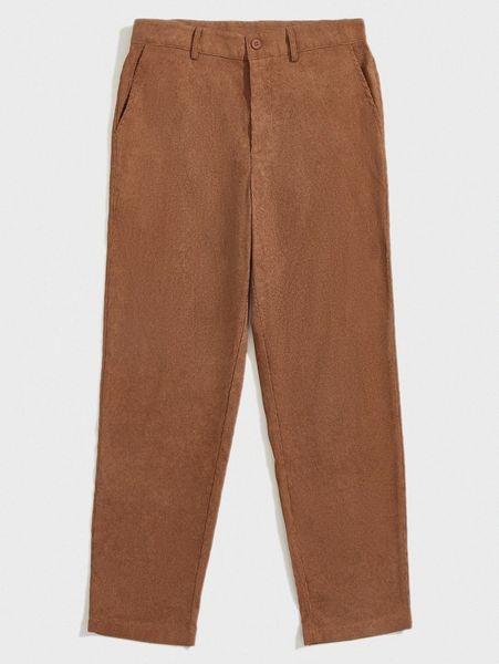 

men slant pocket cord pants e4xk#, Black
