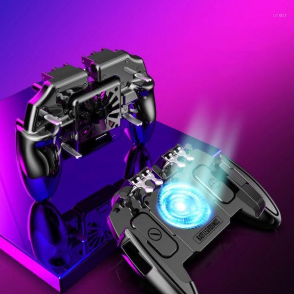 

game controllers & joysticks phone gamepad with cooling fan for pubg and honor of kings 6 triggers mobile controller1