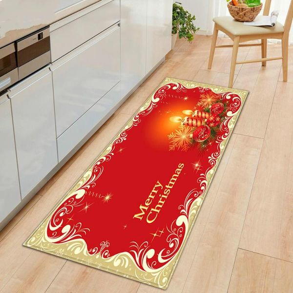 

christmas decorations flannel carpet decor for home rug bathroom doormat merry deco 2021 navidad xmas party happy year
