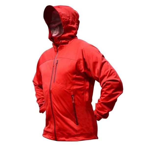 

men's red rain jacket waterproof hooded quick dry winbreaker breathable lightweight softshell for outdoor travel hiking cycling q1201, Black;brown