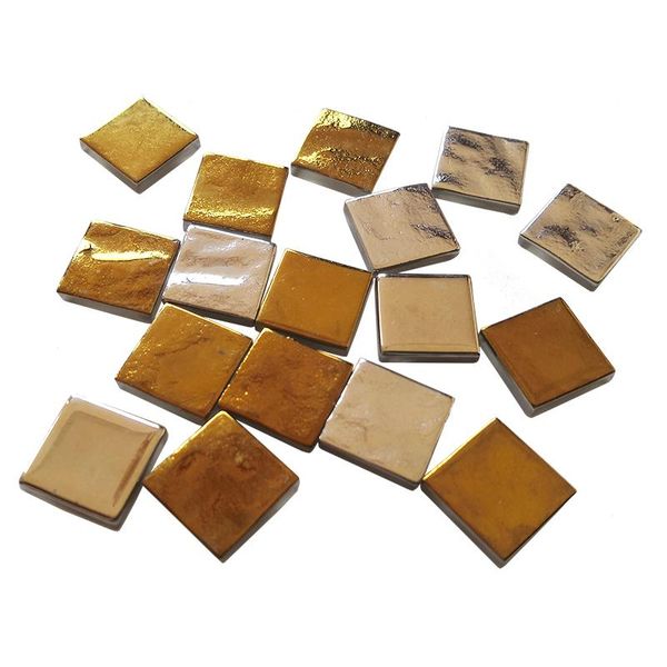 

100g золотая серебряное покрытие квадратных стеклянных мозаичных плиток для diy ремесел мозаика камень изготовление 20x20 мм мозаика зеркало