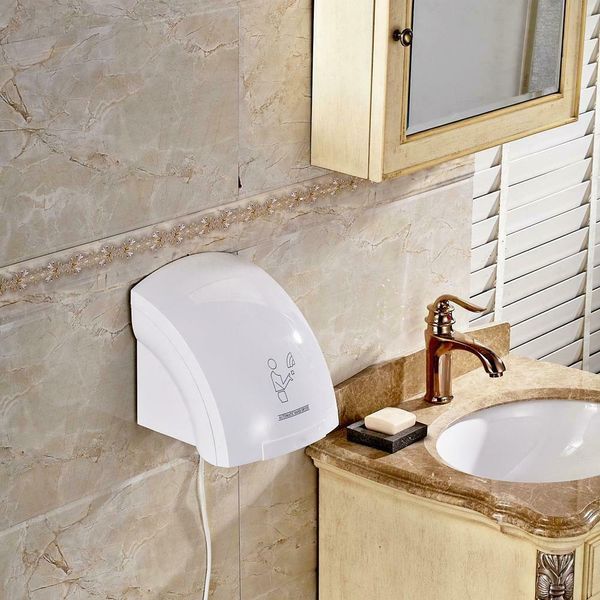

l automatic infared sensor hand dryer bathroom hands drying device white new