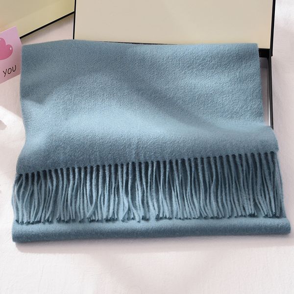 

winter 100% pure wool warmer female green neck scarf wrap pashmina foulard femme thin cashmere scarves for ladies u5ru, Blue;gray