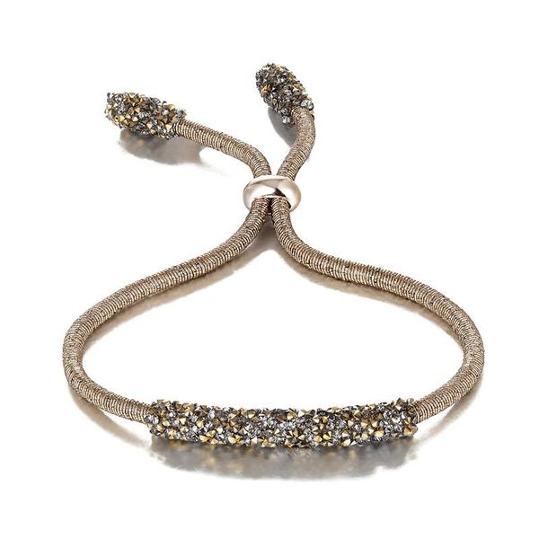 

браслет breastestipping charm красочный кристалл любовь регулируемые золотые браслеты для женщин femme лучший день святого валентина подарок