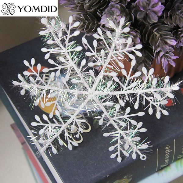 

3шт 14 см рождественские снежинки adornos navidad 2015 enfeites de natal новый год рождественские украшения для дома kerst bbybxw