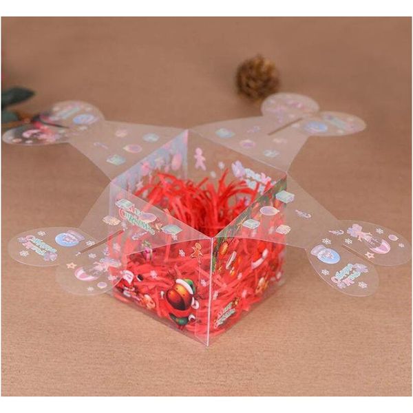 

many styles pvc transparent candy box christmas decoration gift box and packaging santa claus snowman elk reinde jllxpb bdebag