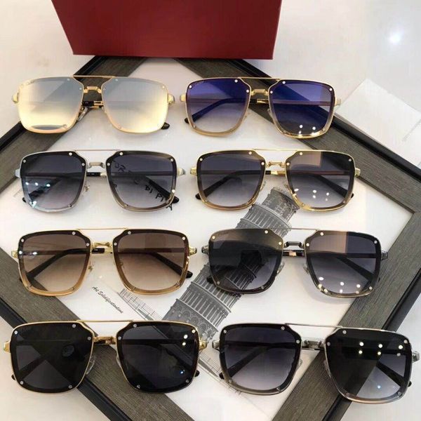 

2021 новые солнцезащитные очки мужские солнцезащитные очки классический горячий стиль металл рамка 0194 uv400 защита открытый очки высокое к