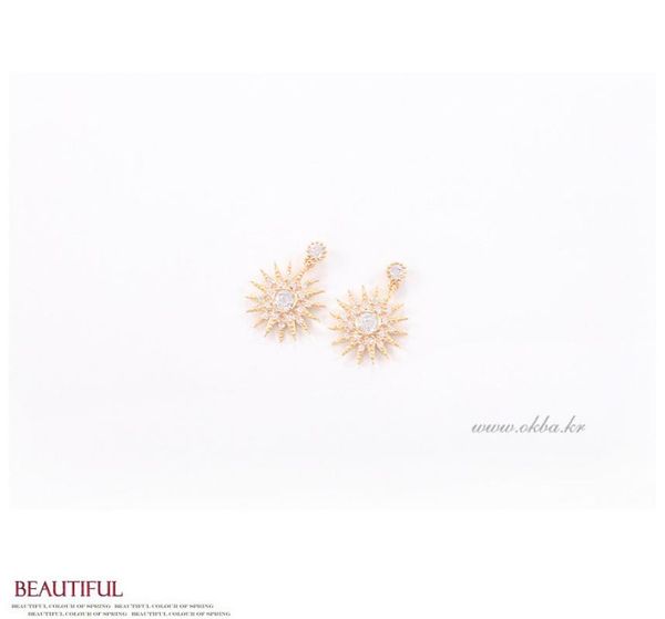 

stud 2021 korean version of sunflower temperament earrings, Golden;silver