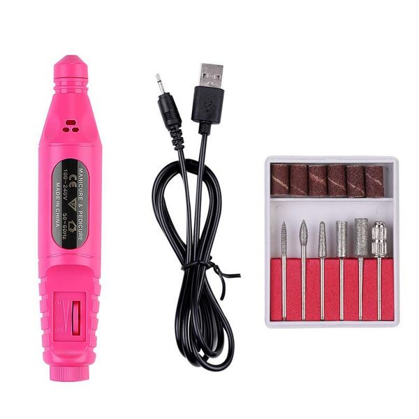 

1 set professional electric nail drill machine manicure machine pedicure drill set ceramic nail file nail drill equipme jllhou