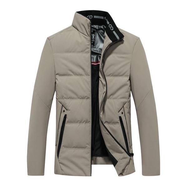 

winter new down jacket men's casual all-match hooded jacket men's thick warm outerwear, Black