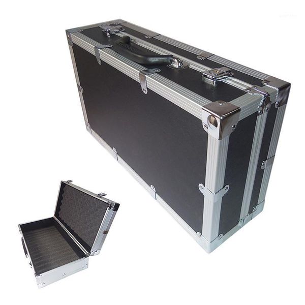 

515x285x150mm aluminum tool case suitcase toolbox file box impact resistant safety case equipment camera with foam1