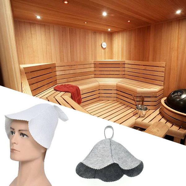 

felt head protection bath anti heat size russian style shower cap sauna hat