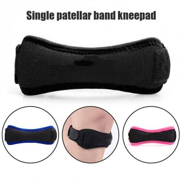 

1pcs adjustable patella knee tendon strap protector guard support pad belted sports knee brace black keenpads outdoor, Black;gray