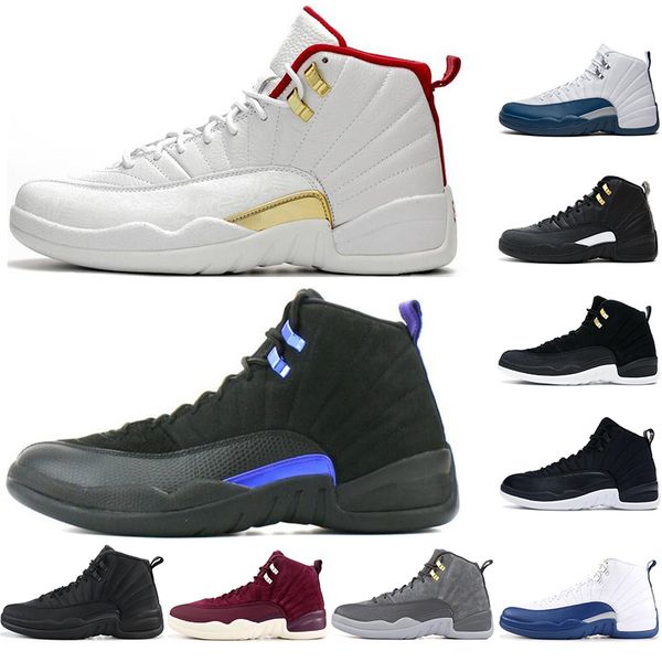 

jumpman 12 12s basketball shoes for men winterized dark concord university gold reverse taxi french blue mens trainers sport sneakers 40-47