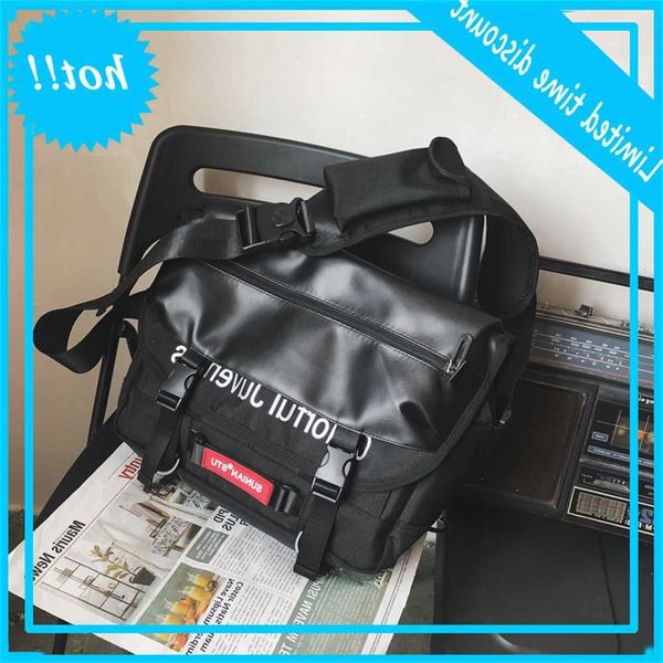 

early summer fashion oxford style splicing dead fly creative couple one shoulder messenger bag