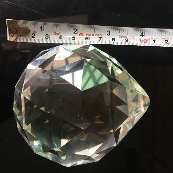 

fengshui huge 100mm crystal chandelier prism 8558 faceted ball 2.3lb suncatcher glass art haning ornament h jllprl