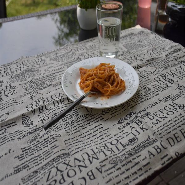 

table napkin letter printed mats for dining wedding placemat kitchen accessories vintage cloth napkins 35*45cm/piece tj0346-b