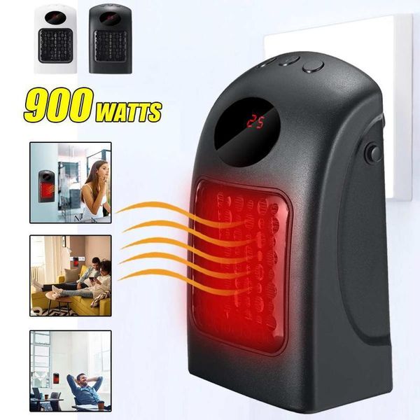 

smart electric heaters 900w mini wall-outlet protable air heater powerful warm blower room fan stove radiator warmer for office home1