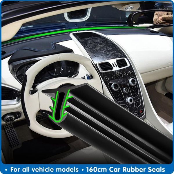 

160cm universal car windshield sealant dashboard soundproof rubber seal strip auto rubber seals car panel seal accessories1