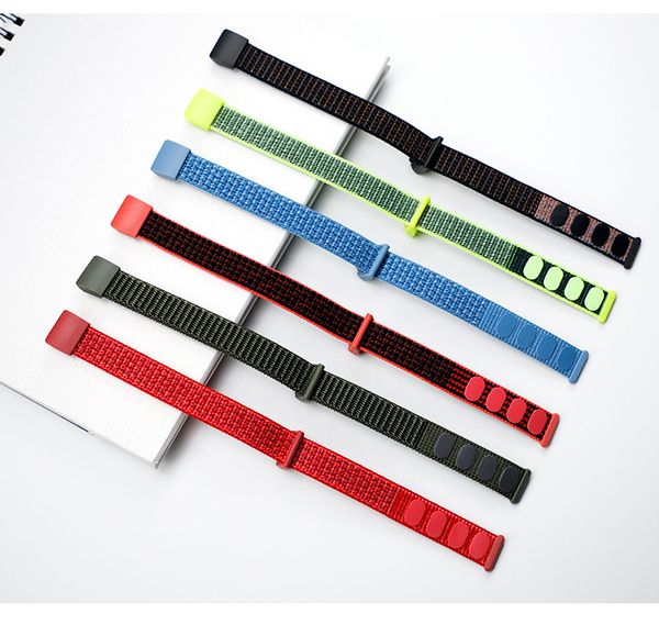 

nylon fabric braided strap band for fitbit inspire 2 stretch fabric smart bracelet watchband sport wristband