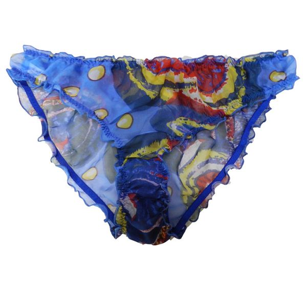 

100% string m silk bikini floral women's size 8pcs s panties cvhox