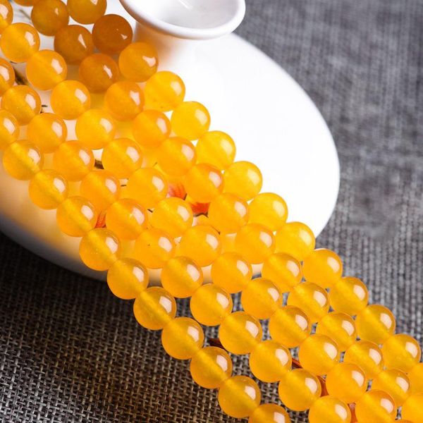 

1strand lot 4 6 8 10 12 mm yellow quartz crystal stone round beads loose spacer bead for jewelry making diy necklace bracelet h wmtnlf