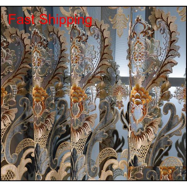 

european niel water-soluble embroidery semi-shading curtains for living qylars my_home2010