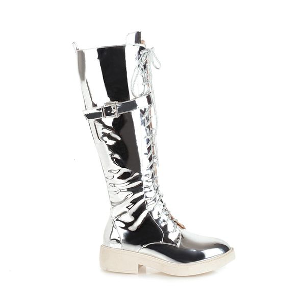 

women's at 2021 knee height plus size 22-26.5cm autumn and winter short warm long cross-legged thin boots pcy2, Black