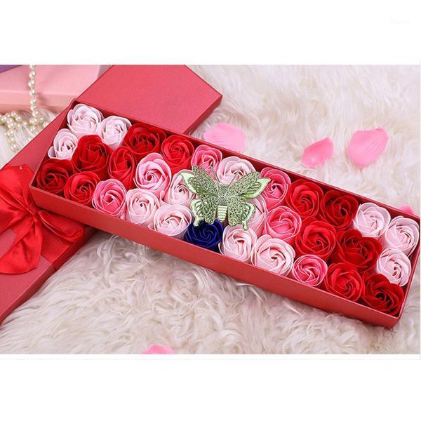 

2020 valentine's day diy soap flower gift rose box wedding party home decortion festival gift for mother's day j501