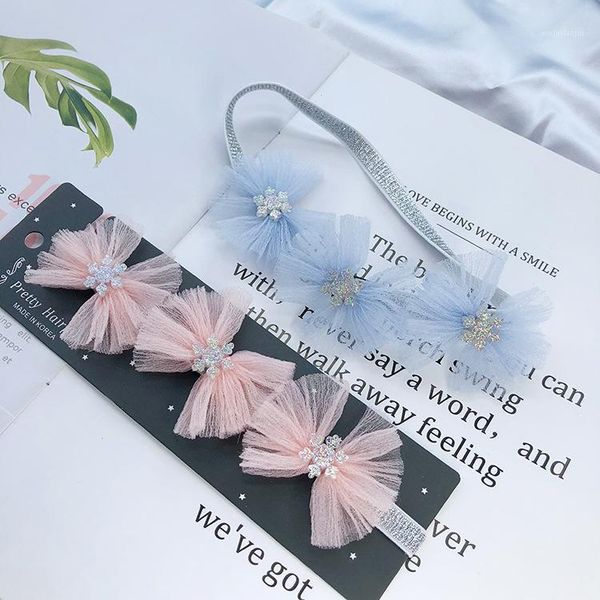 

hair accessories 10pcs/lot snow yarn bows flower hoop baby headband kids girls 7.09" hairband pograph dhl($150)1, Slivery;white