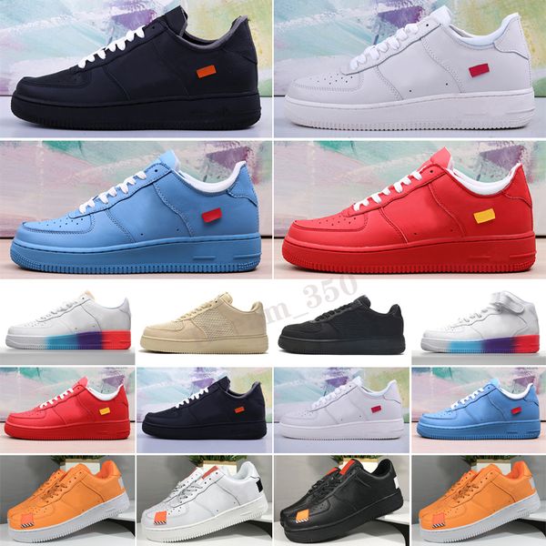 

men low skateboard shoes one 1 knit euro high women forces all white black red discount trainer designer run shoe