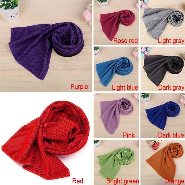 

sports 30*90cm ice cold summer cooling sunstroke exercise cooler running towels quick dry soft breathable towel bh2087 t