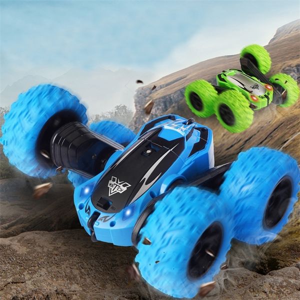 

4wd rock crawler remote toys radio control rc stunt double side car 3388 y200413