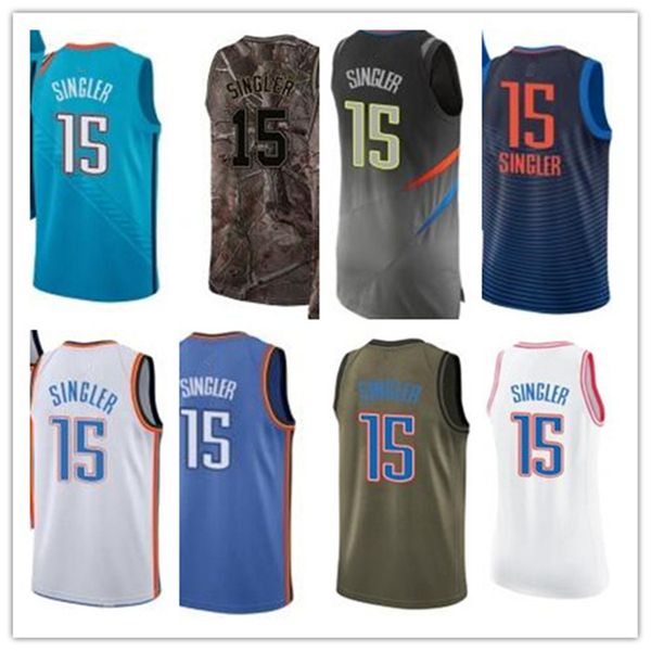 

custom 2021 style jerseys black white green army green 15 kyle singler basketball jersey ing, Black;red