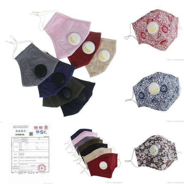 

anti-dust pm2.5 mask washable face dhl reusable masks valve protective cotton face masks ck6gq tzi2