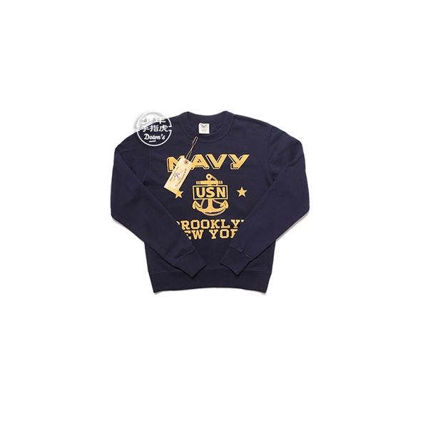 

вмс сша бруклин нью-йорк печать crewneck толстовки для человека 04dh, Black
