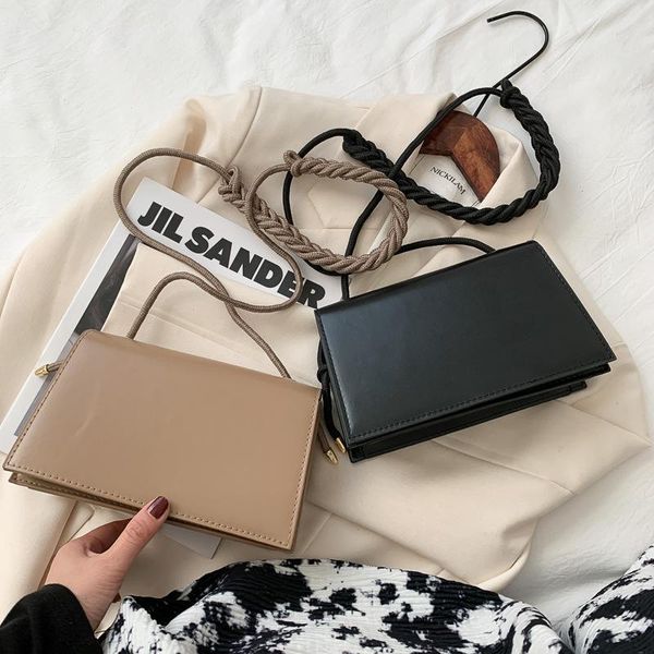 

women fashion solid color simple small pack 2020 new casual autumn lipstick package one shoulder crossbody 704