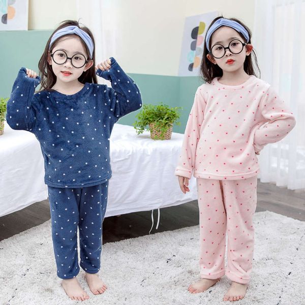 

for flannel pajamas two boys piece and girls, Blue;red
