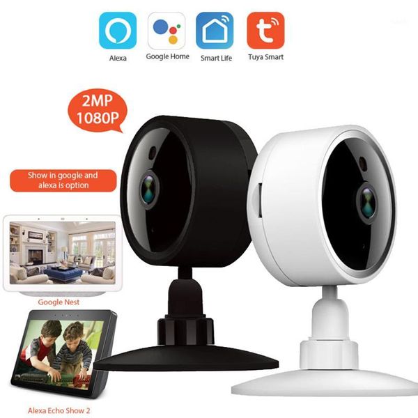 

hd 1080p wifi ip camera indoor tuya mobile app remote view smart home video surveillance cctv camera two way audio baby monitor1