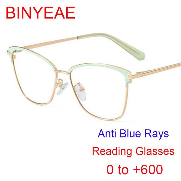 

finished fashion farsighted glasses optical prescription reading glasses pink white green eyeglass frames for women blue rays, White;black