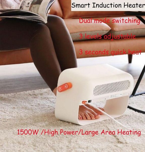 

1500w smart induction heater student foot warmer household timer high-power heater office ceramic heating fan nfj23