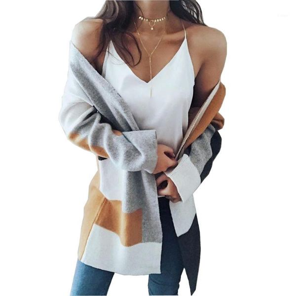 

women's sweaters casual female coarse thick knitting cardigan scarf neck irregular buttons streetwear women's long sleeve sweater, White;black