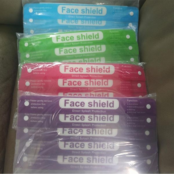 

mask many transparent colors full us stocksafety anti-fog protective masks premium pet material face shield